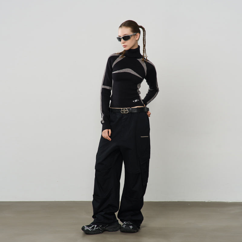 Racing Wool Knit Turtleneck