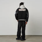 Voice Down Embroidered Varsity Jacket