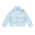 Floral Embroidered Loose Padded Jacket