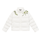Floral Embroidered Loose Padded Jacket