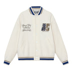Tribal Script Patch Baseball Jacket