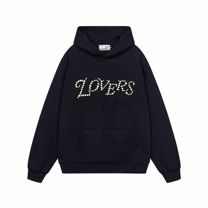 Love Me More Pearl Embroidered Hoodie