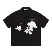 Load image into Gallery viewer, Rose Patches Embroidered Cuban Shirt
