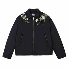 Load image into Gallery viewer, Floral Embroidery Lapel CollarDown Coat
