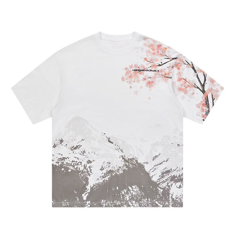 Sakura Mountain Oversized Tee