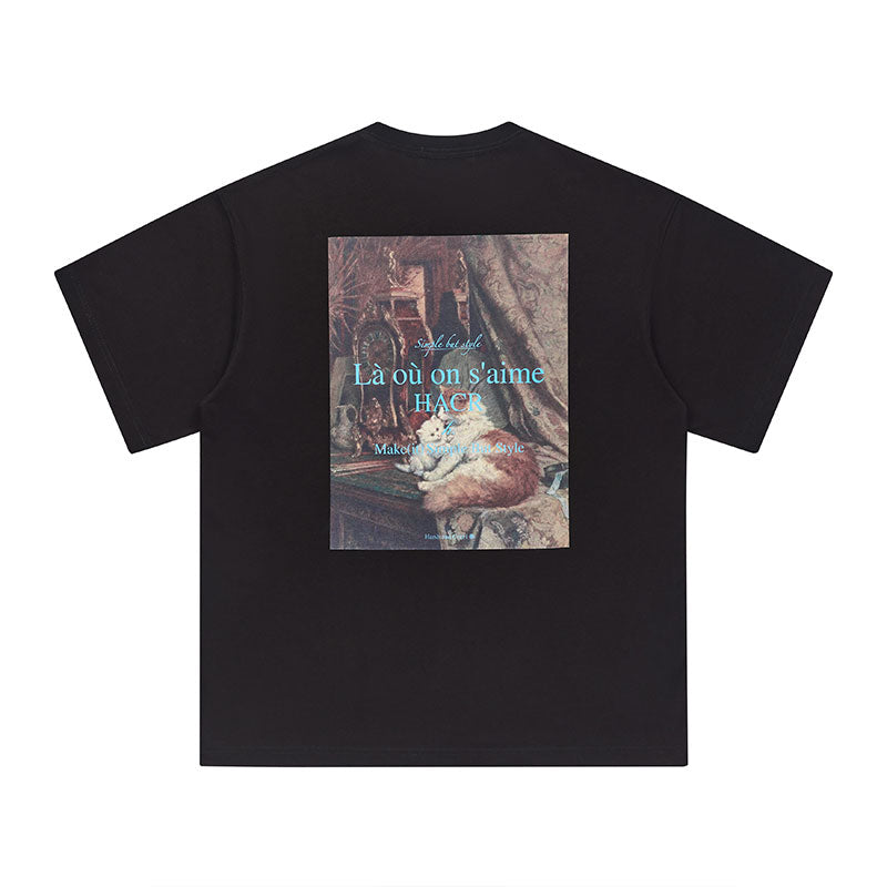 Oil Painting Cats Tee