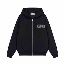 Load image into Gallery viewer, Signature Pearl Embroidered Zip-Up Hoodie
