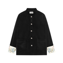 Load image into Gallery viewer, Floral Embroidered Velvet Jacket
