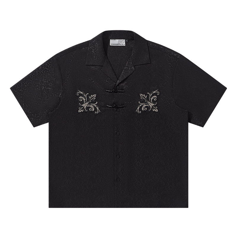 Colorblock Scout Embroidery Knots Shirt