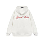 Cursive Embroidered Hoodie