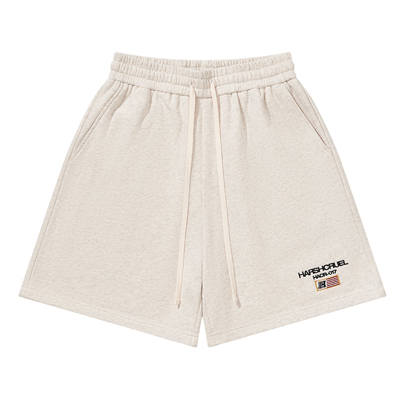 Flag Embroidery Heavy Shorts