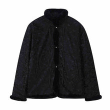 Load image into Gallery viewer, Chinese Button PU Padded Down Coat
