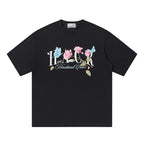 Butterfly Rose Embroidered Logo Tee
