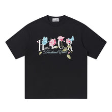 Load image into Gallery viewer, Butterfly Rose Embroidered Logo Tee
