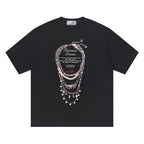 Silver Necklace Printed Tee