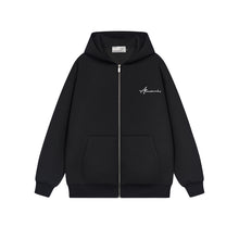 Load image into Gallery viewer, Oversized Embroidered Zip up Hoodie
