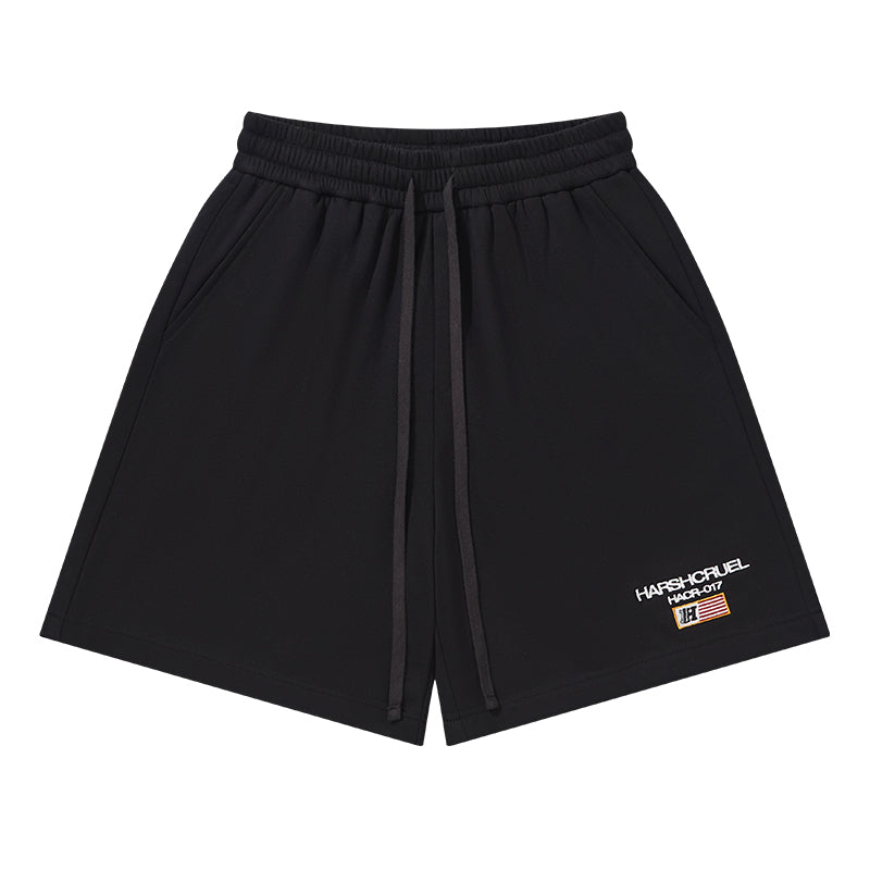 Flag Embroidery Heavy Shorts