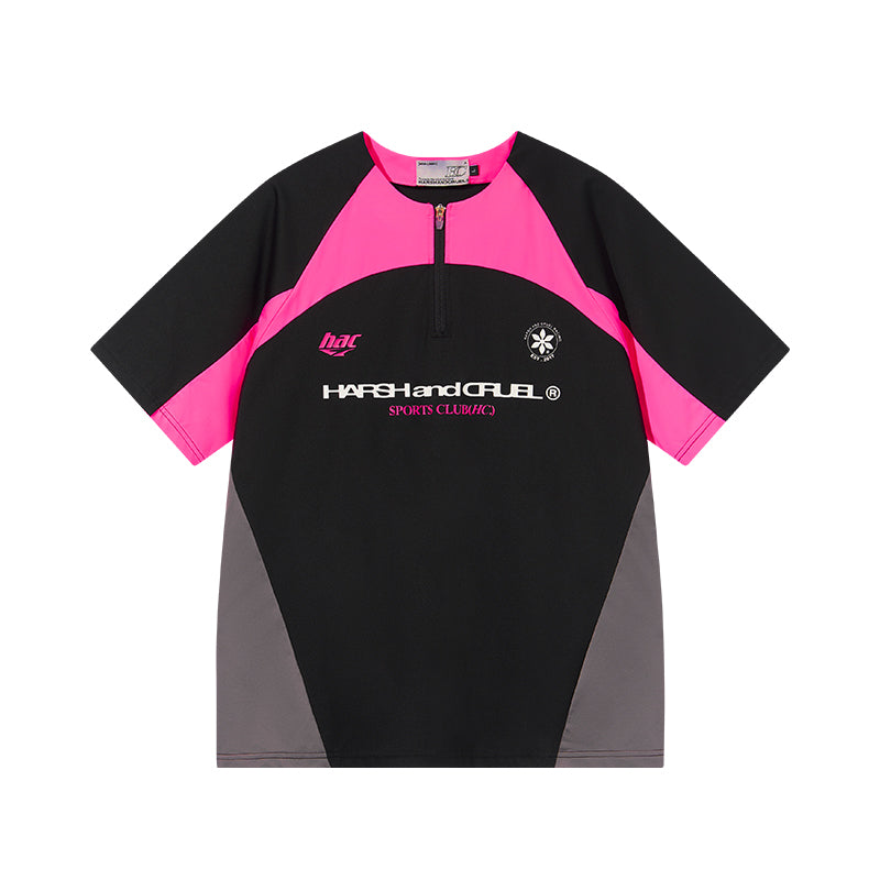 Cycling Half Zip Logo Tee