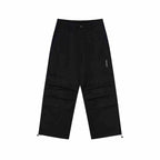 Zipper Pleated Paratrooper Pants