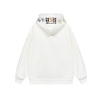 Floral Hood Embroidered Hoodie