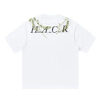 Floral Collar Embroidery Logo Tee