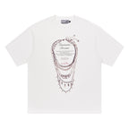 Silver Necklace Printed Tee