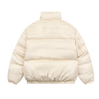 Embossed Gothic Logo Down Jacket