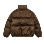Embossed Gothic Logo Down Jacket