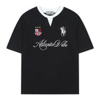 Layered Retro Embroidered Jersey