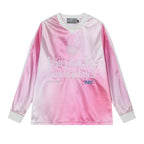 Gradient Embroidered Jersey