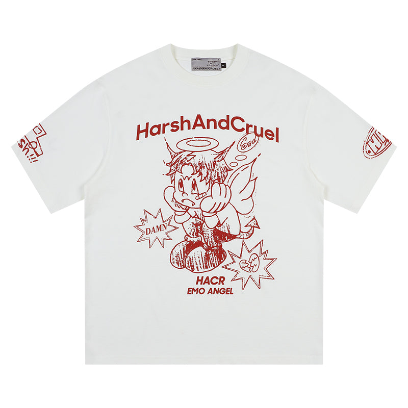 Angel Graffiti Print Tee