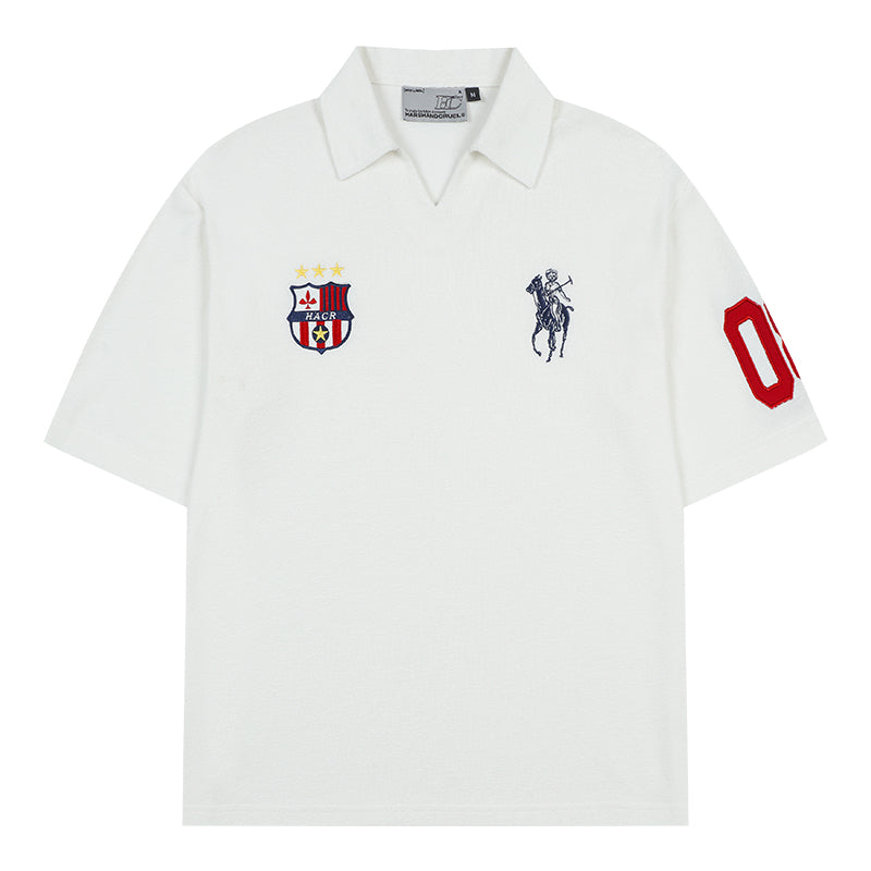 Jersey Soft Terry Embroidered Polo Shirt