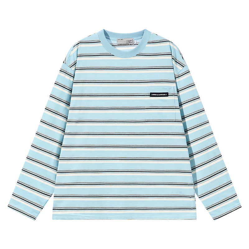 Striped Loose Fit L/S Tee