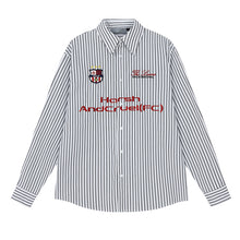 Load image into Gallery viewer, Striped Oversized Embroidered Shirt
