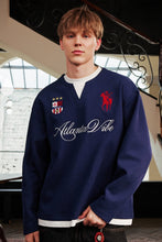 Load image into Gallery viewer, Vintage Embroidered Henley Jersey
