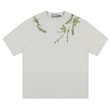 Load image into Gallery viewer, Floral Collar Embroidery Logo Tee
