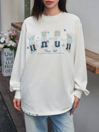 Day & Night Embroidered L/S Tee