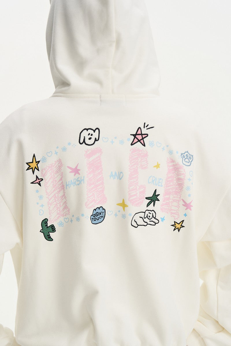 Hand Drawn Logo Graphic Hoodie
