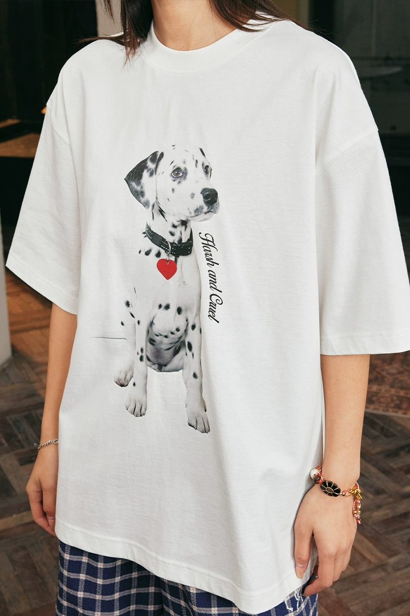 Dalmation Print Relaxed T-Shirt