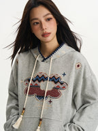 Floral Patchwork Hoodie