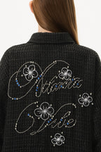 Beaded Embroidered Shirt Jacket