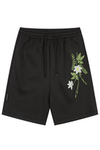 Floral Embroidered Sweat Shorts