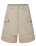 Pleated Pocket Utility Shorts