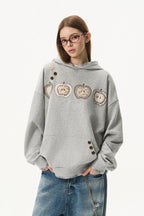Apple Patchwork Graphic Hoodie