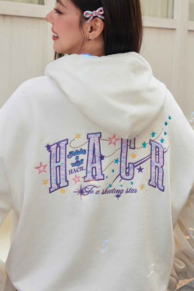 Unicorn Patch Embroidered Hoodie