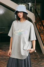Load image into Gallery viewer, Patchwork Floral Embroidery T-Shirt
