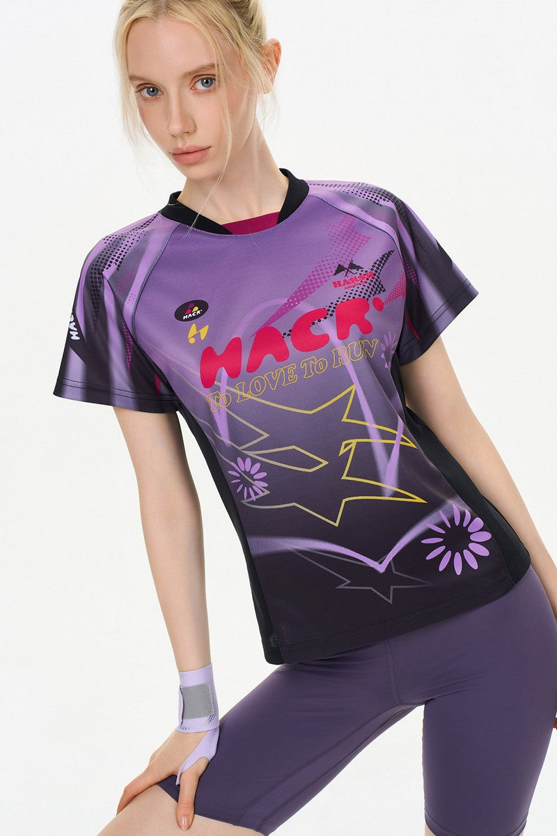 Badminton Quick-Dry Print Tee