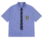 Plaid Tie Layered Shirt