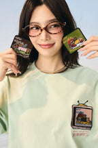 Velcro Dog Embroidery T-Shirt