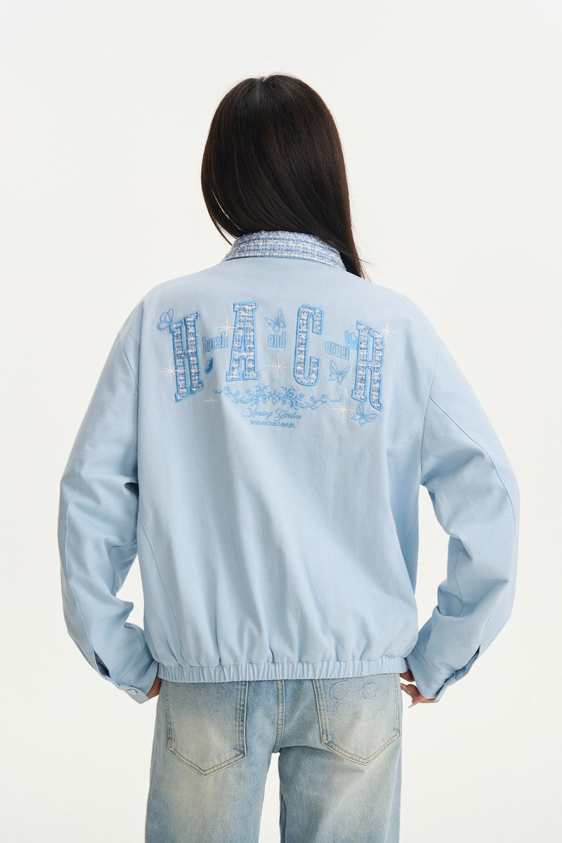 Butterfly Patchwork Collar Jacket